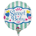 9" Sweet Baby Stripes & Hearts (25ct) - Anagram