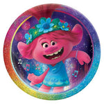 9" Paper Plates - Trolls World Tour Metallic (8ct) - Amscan