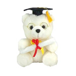 7" Grad Bear Plush - Black Hat