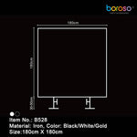 B528-1818 White Square Party Deco Frame -  Borosino