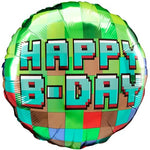 18" Pixel - Happy Birthday - Anagram