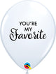 Simply You're My Favorite White 11″ Latex Balloons (50 count)