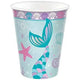 9oz Cups - Shimmering Mermaid (8ct) - Amscan