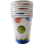 9oz Cups - Watercolor Dots (8ct) - Creative Converting