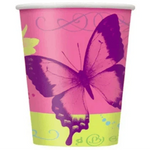9oz Paper Cups - Butterfly Chic (8ct) - Unique