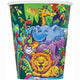 9oz Paper Cups - Smiling Safari (8ct) - Unique