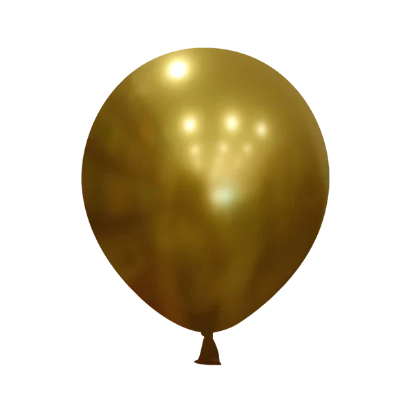 Chrome New Gold 18″ Latex Balloons