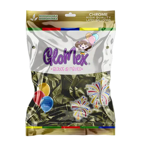Chrome New Gold 18″ Latex Balloons