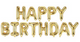 Happy Birthday Gold Foil Balloon - Party Deco