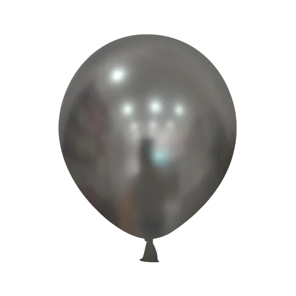Chrome Silver 18″ Latex Balloons