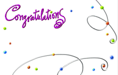 Enclosure Card - Congratulations Swirls & Dots (50 count)