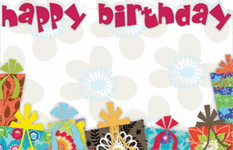 Enclosure Card - Birthday Presents (50 count)