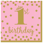 Amscan 1st Birthday Girl Luncheon Napkins (16 count)