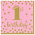 Amscan 1st Birthday Girl Luncheon Napkins (16 count)