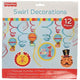 1st Birthday Hanging Swirl Decoration Kit (12 count)