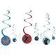 Black Panther Spiral Decorations (8 piece set)