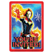 Amscan Captain Marvel Postcard Invitation (8 count)