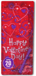 Amscan Happy Valentine's Day Loot Cello Bag (20 count)