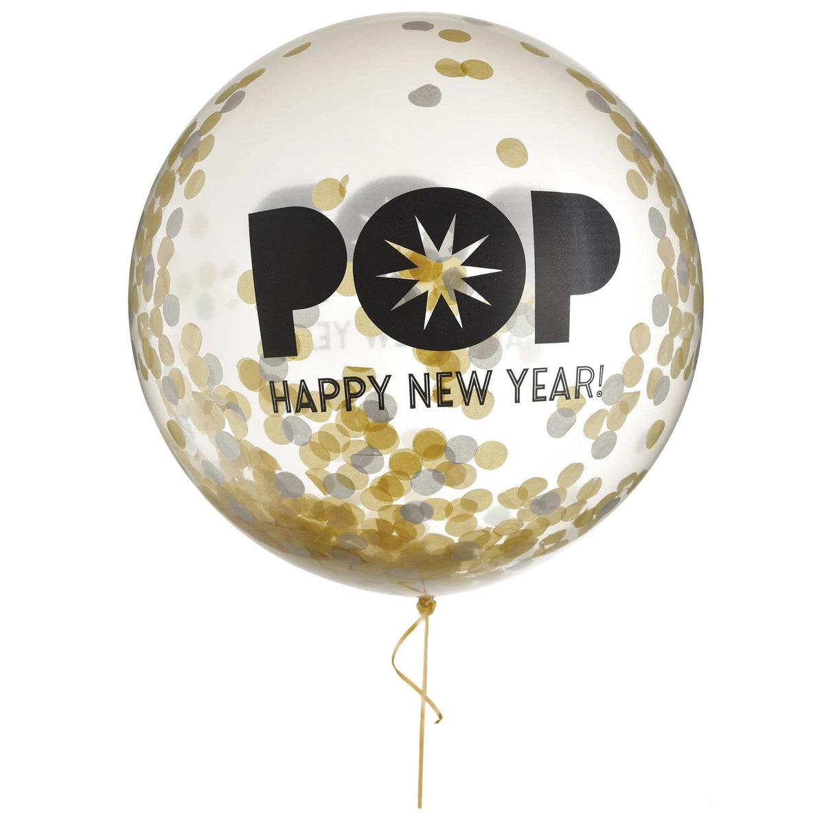 Amscan Latex Happy New Year Confetti Balloon 24″ Latex Balloon