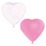 Amscan Latex Heart Pink & White 12″ Latex Balloons (100 count)