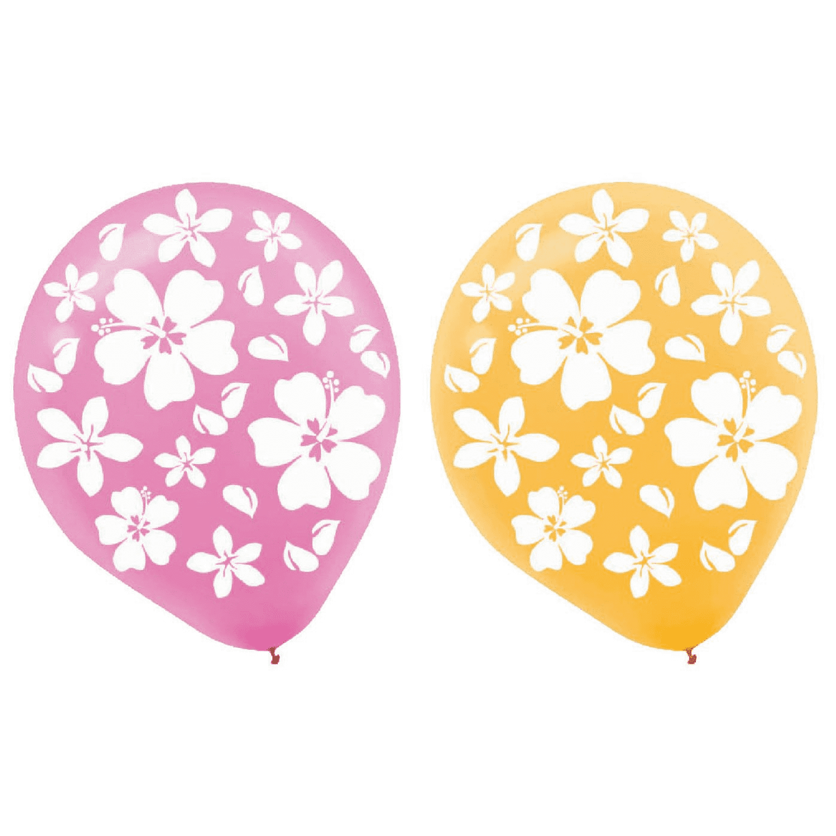 Amscan Latex Hibiscus Printed 12″ Latex Balloons (15)