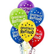 Amscan Latex "Officially Retired" Happy Retirement 12" Balloons (15 count)