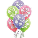Amscan Latex Sweet Shop 12" Latex Balloons (6 Count)
