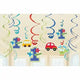 All Aboard Boy Swirl Decoration Kit ( count)