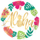 Aloha Metallic Round Plates, 10.5″ (8 count)