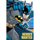 Batman Heroes Wanted Invitations (8 count)