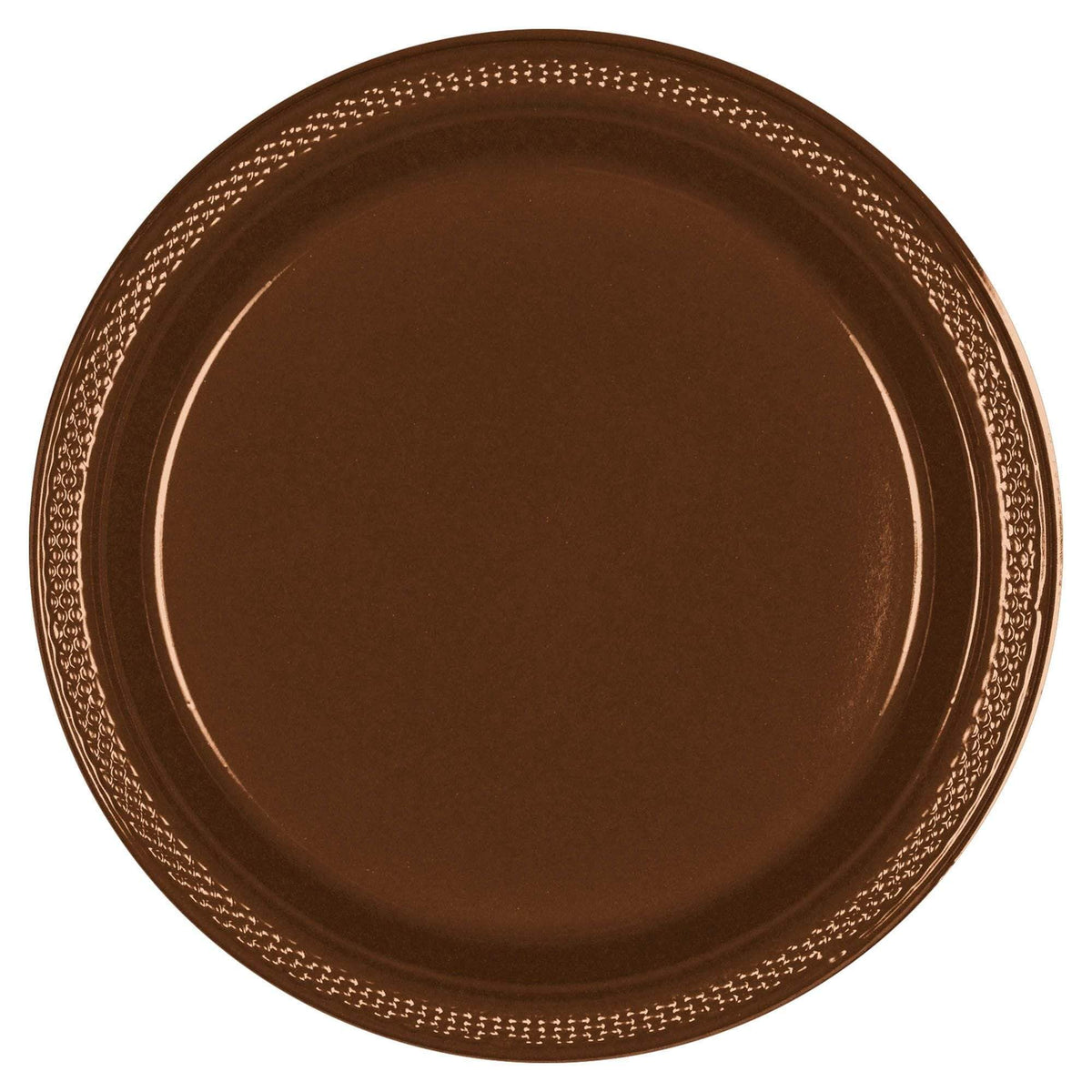 Amscan Party Supplies Choc Brown 10.25in Plates 20ct 25″ (20 count)