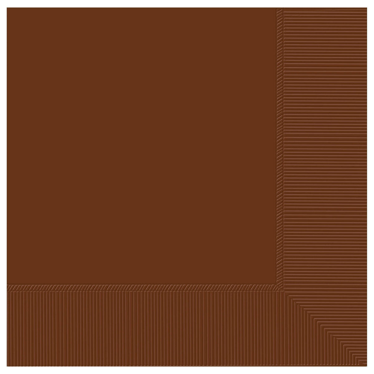 Amscan Party Supplies Choc Brown Lunch Napkins 2Ply 50ct (50 count)