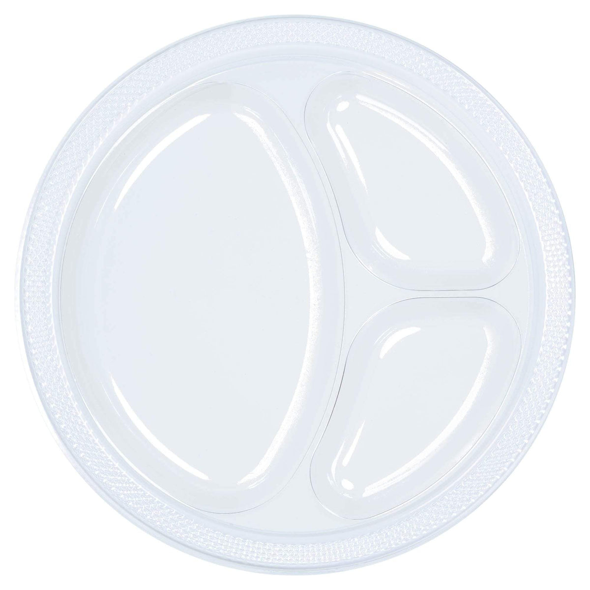Amscan Party Supplies Clear 10.25in Divider Plate 20ct 25″ (20 count)
