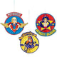 DC Super Hero Girls Honeycomb Decoration (3 count)