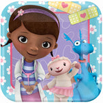 Amscan Party Supplies Doc McStuffins 7" Square Plates (Set of 8)