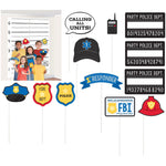 Amscan Party Supplies First Responders Scene Setters with Props (16 piece set)