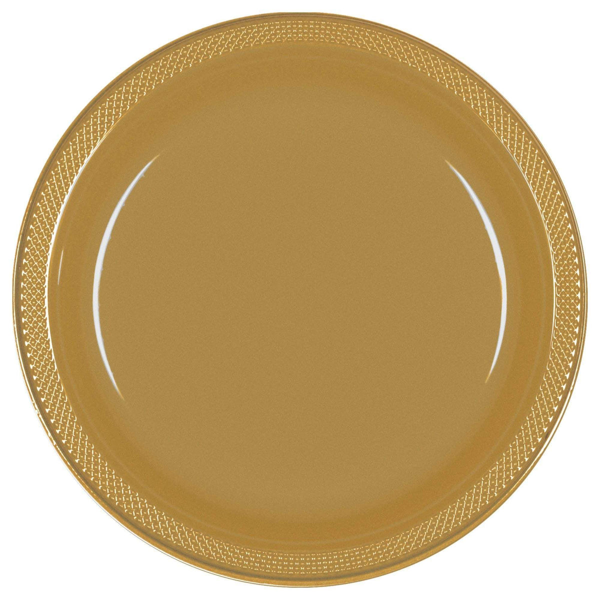 Amscan Party Supplies Gold 10.25in Plates 20ct 25″ (20 count)