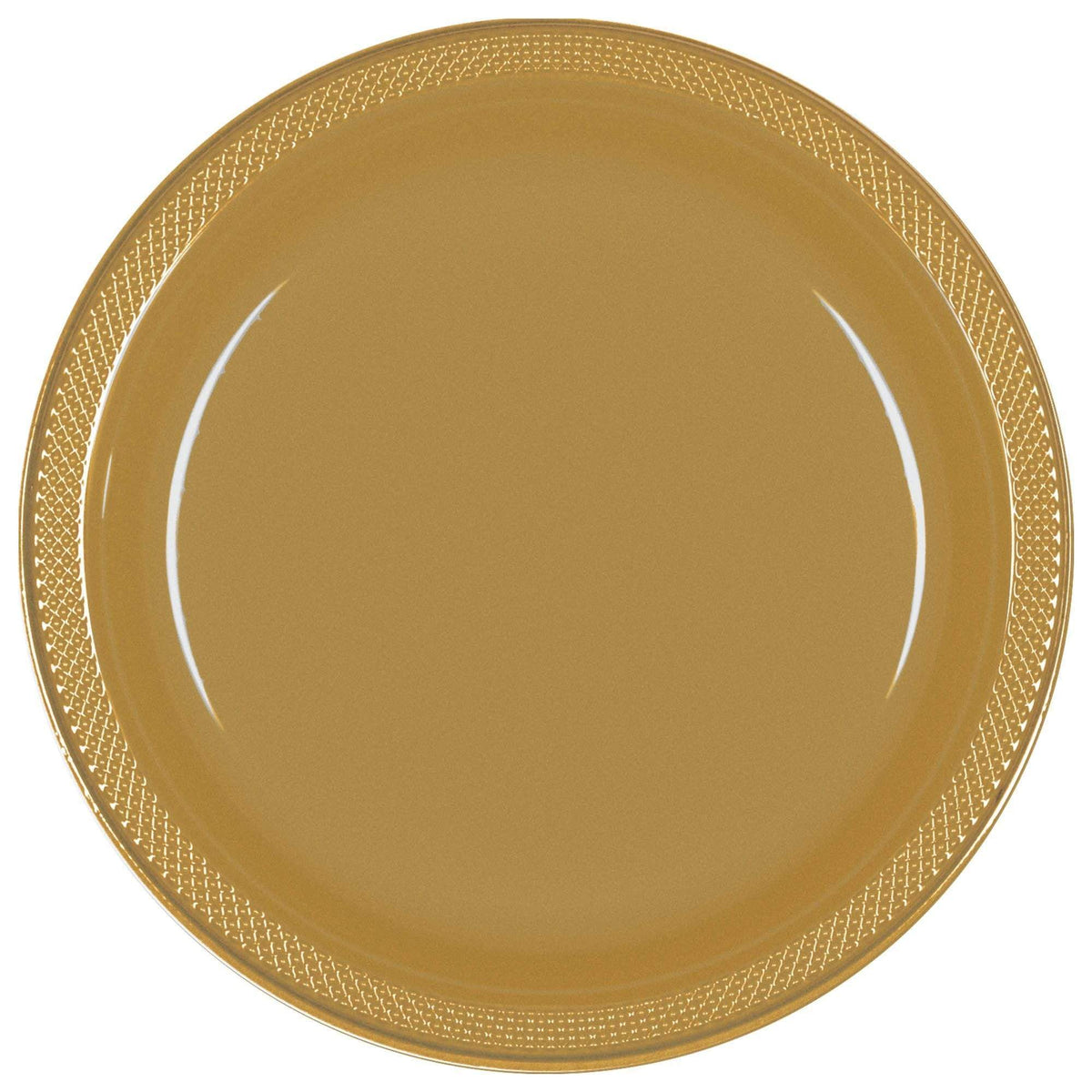 Amscan Party Supplies Gold 9in Plates 20ct 9″ (20 count)