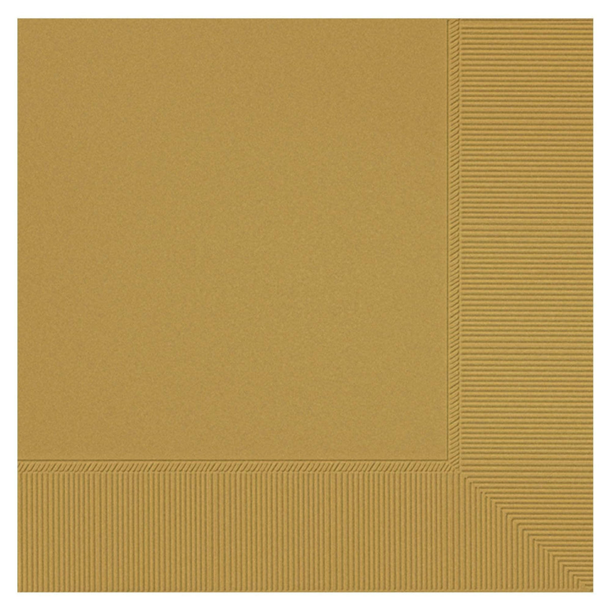 Amscan Party Supplies Gold Beverage Napkins 2 Ply 50ct (50 count)