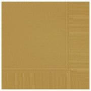 Amscan Party Supplies Gold Lunch Napkins 2 Plys 50ct (50 count)