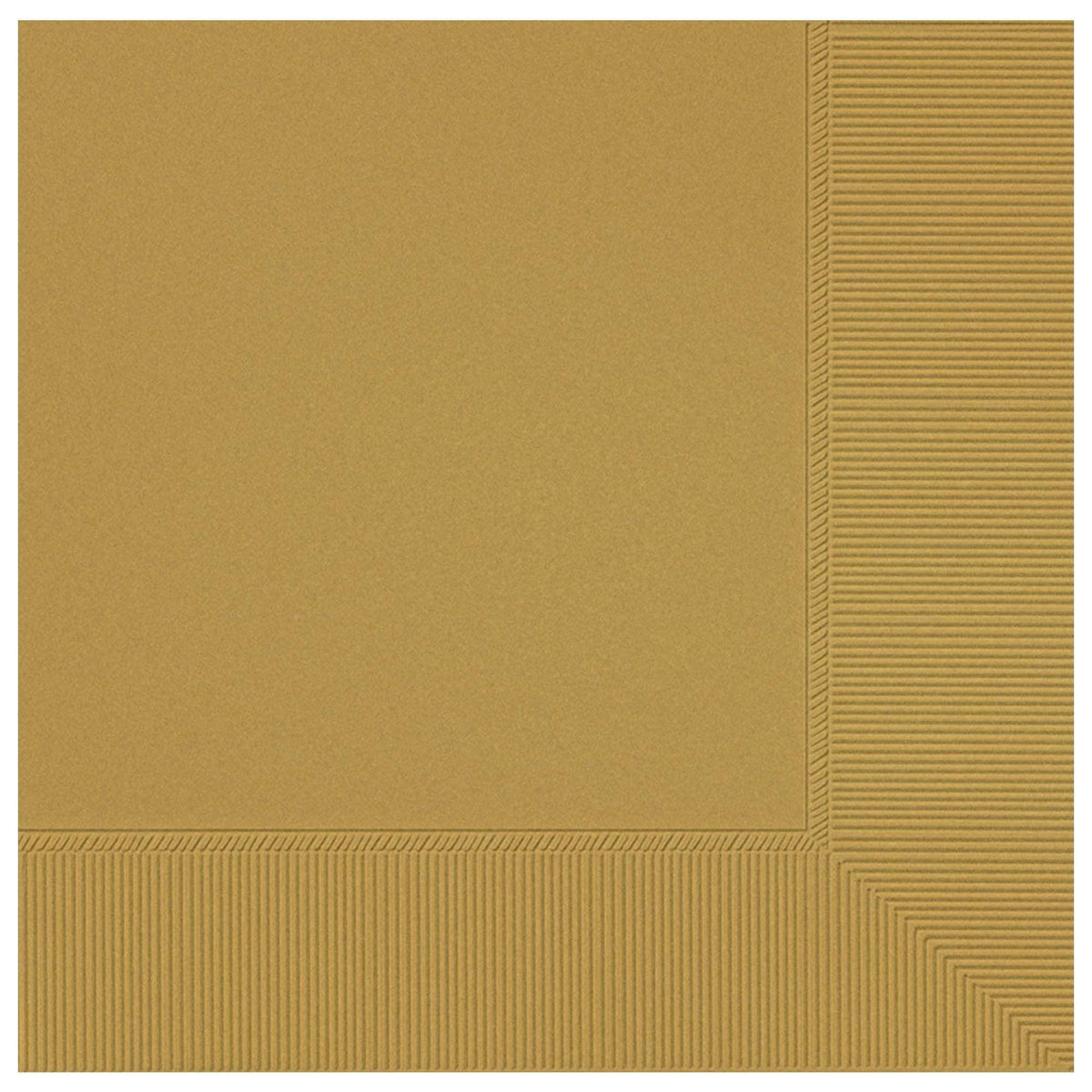 Amscan Party Supplies Gold Lunch Napkins 2 Plys 50ct (50 count)
