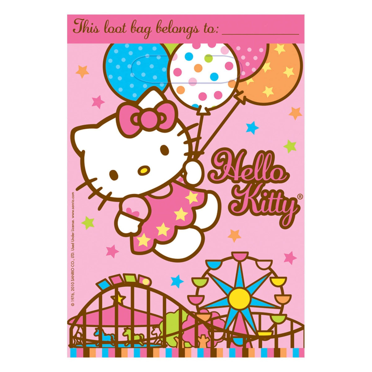 Amscan Party Supplies Hello Kitty Loot Bags  (8 count)