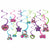 Amscan Party Supplies Hello Kitty Rainbow Swirl Decorations ( count)