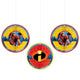 Incredibles 2 Honeycomb Decorations (3 count)