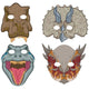 Jurassic World Paper Masks (8 count)