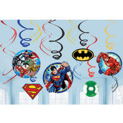 Amscan Party Supplies Justice League Swirl Decoration Kit