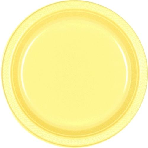 Amscan Party Supplies Lite  Yellow 10.25in Plates 20ct 25″ (20 count)