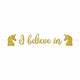 Gold Glitter Magical Unicorn Banner