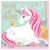 Amscan Party Supplies Magic Unicorn Beverage Napkins (16 count)