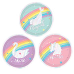 Amscan Party Supplies Magical Rainbow 7in Plates 7″ (8 count)